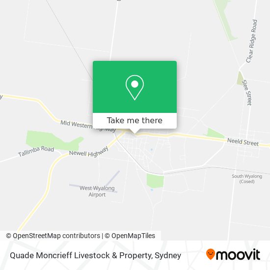 Quade Moncrieff Livestock & Property map