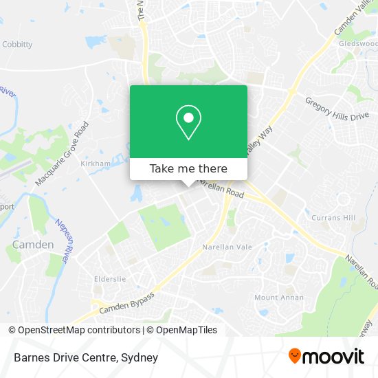 Mapa Barnes Drive Centre