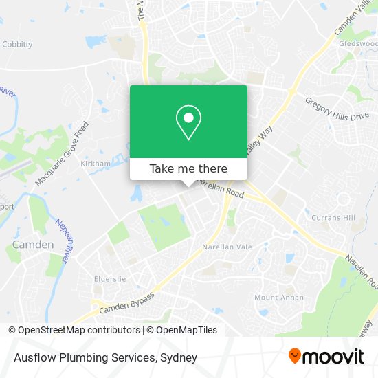 Mapa Ausflow Plumbing Services