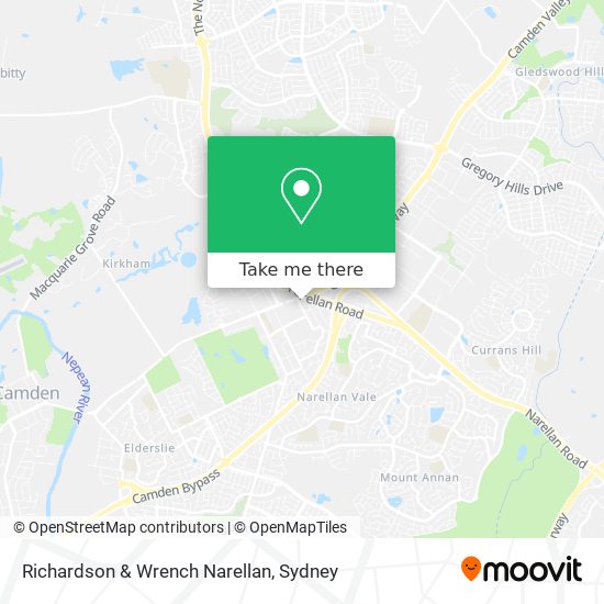 Mapa Richardson & Wrench Narellan