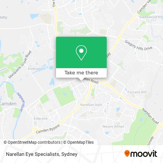 Narellan Eye Specialists map