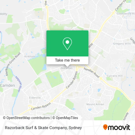 Razorback Surf & Skate Company map