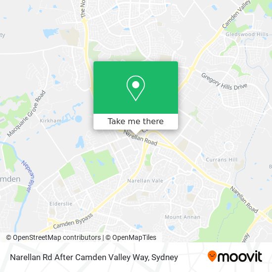 Narellan Rd After Camden Valley Way map