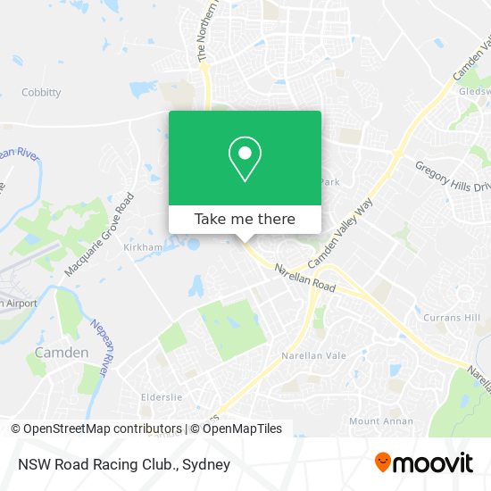 Mapa NSW Road Racing Club.