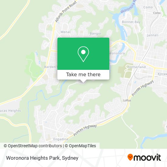 Woronora Heights Park map