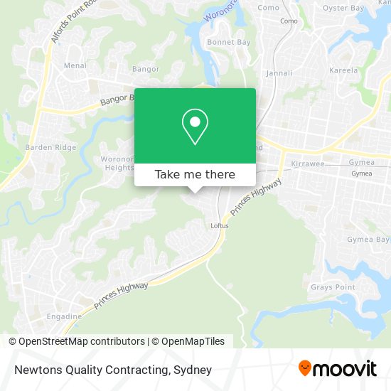 Mapa Newtons Quality Contracting