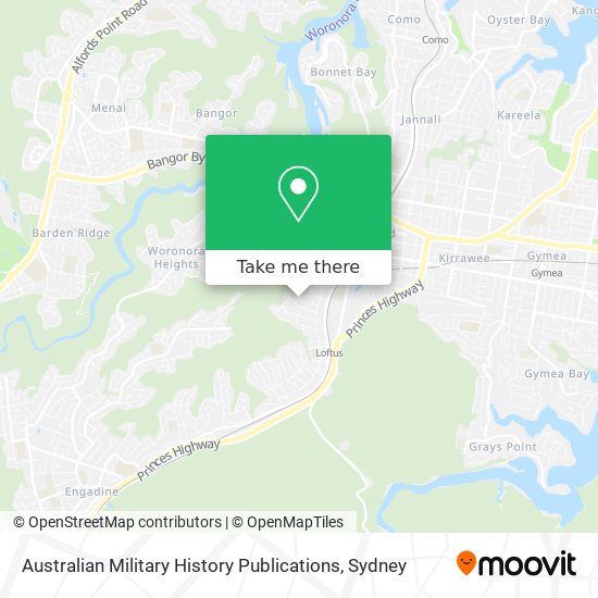 Australian Military History Publications map