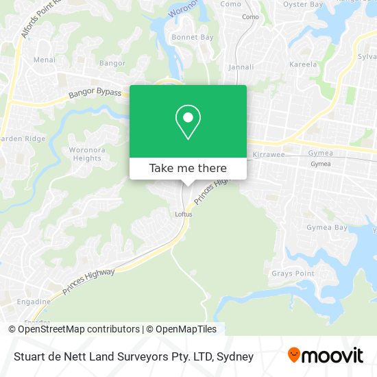 Mapa Stuart de Nett Land Surveyors Pty. LTD