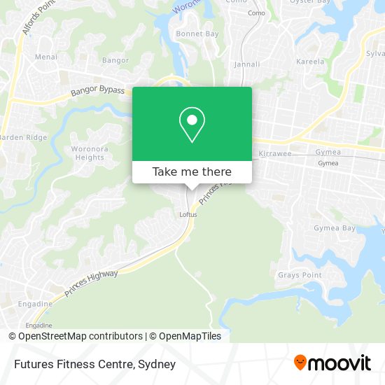 Futures Fitness Centre map