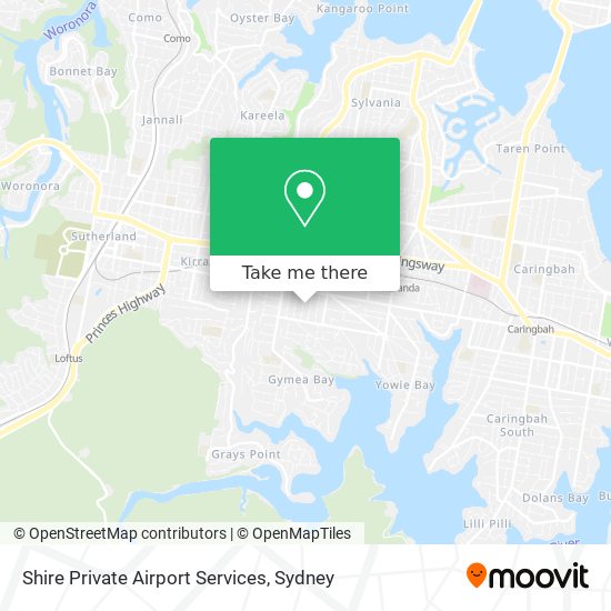 Mapa Shire Private Airport Services