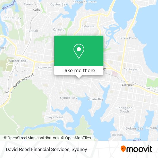 David Reed Financial Services map