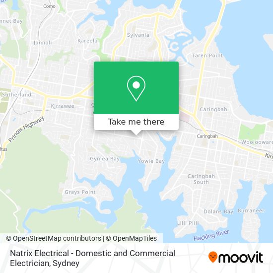 Natrix Electrical - Domestic and Commercial Electrician map