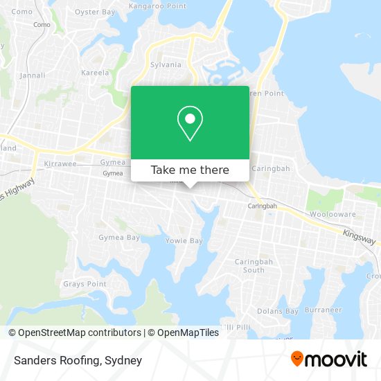 Sanders Roofing map