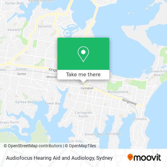 Audiofocus Hearing Aid and Audiology map