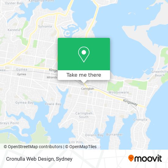 Cronulla Web Design map