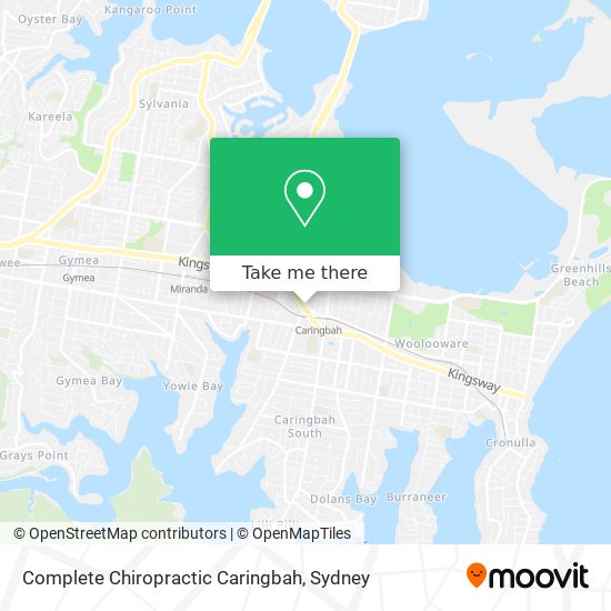 Mapa Complete Chiropractic Caringbah
