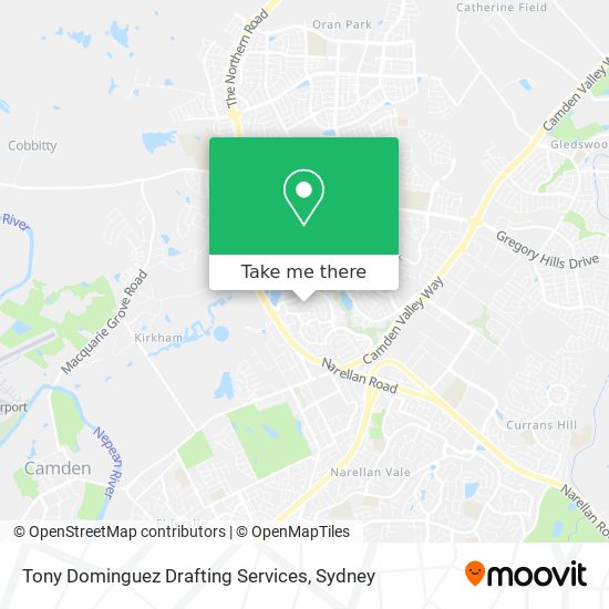 Tony Dominguez Drafting Services map