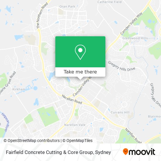 Fairfield Concrete Cutting & Core Group map