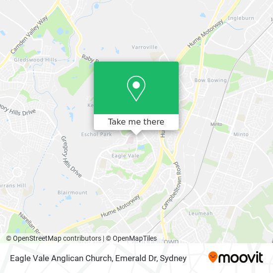 Eagle Vale Anglican Church, Emerald Dr map