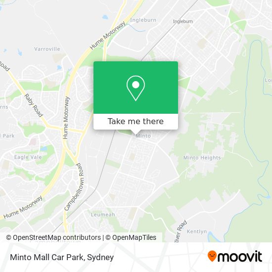 Minto Mall Car Park map