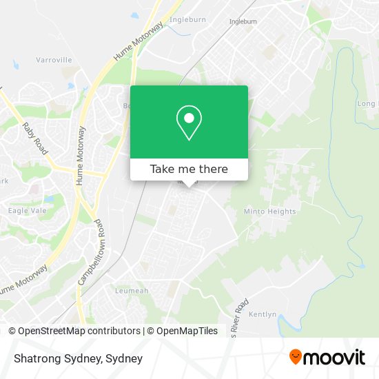 Mapa Shatrong Sydney