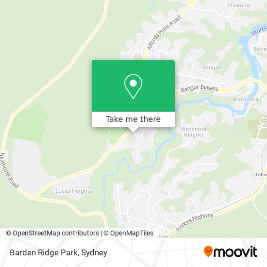 Barden Ridge Park map