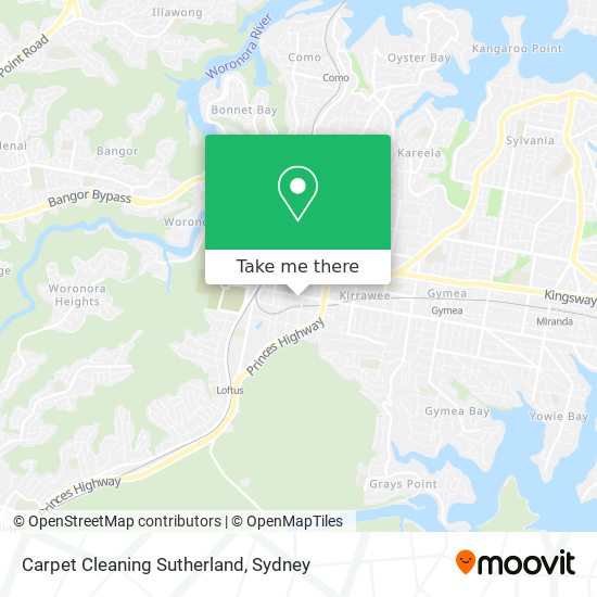 Carpet Cleaning Sutherland map