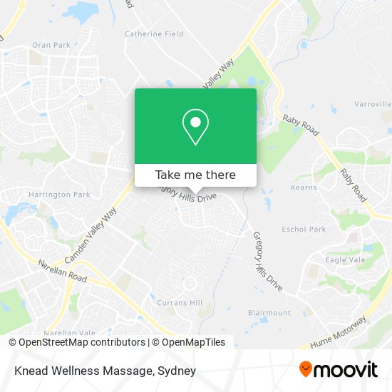Knead Wellness Massage map
