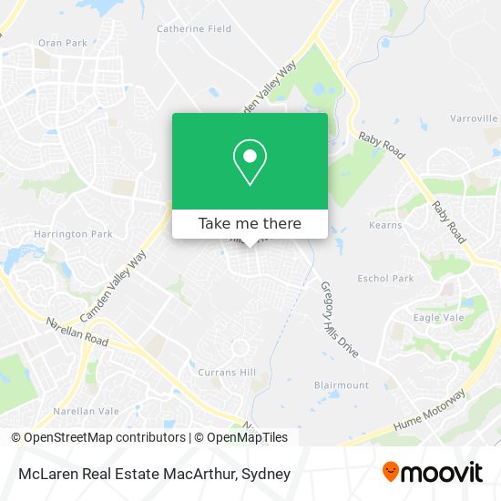 McLaren Real Estate MacArthur map