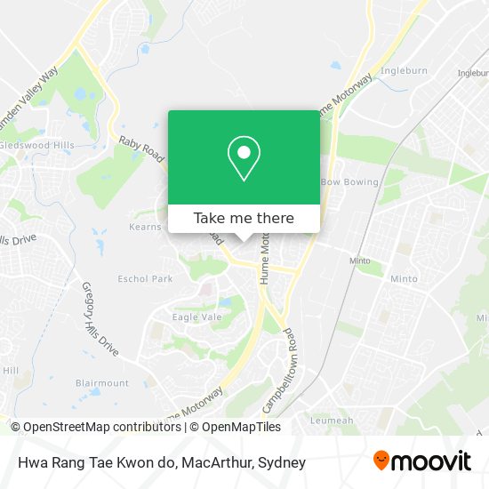 Hwa Rang Tae Kwon do, MacArthur map