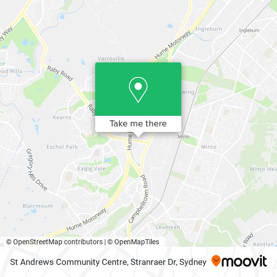St Andrews Community Centre, Stranraer Dr map