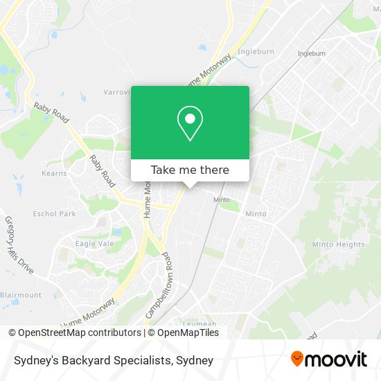 Mapa Sydney's Backyard Specialists