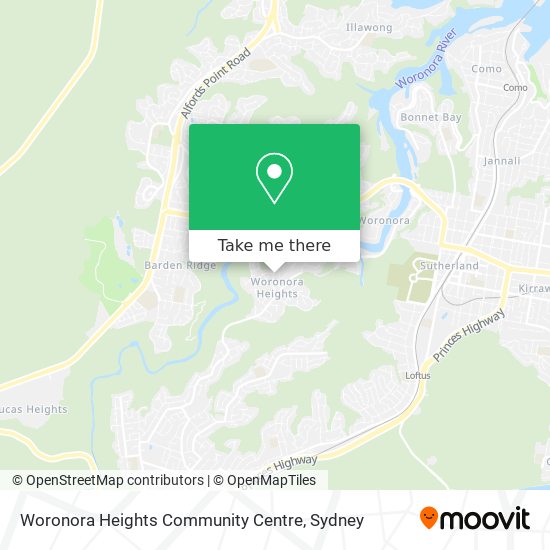 Woronora Heights Community Centre map