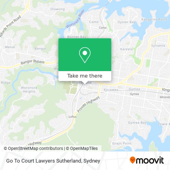 Go To Court Lawyers Sutherland map