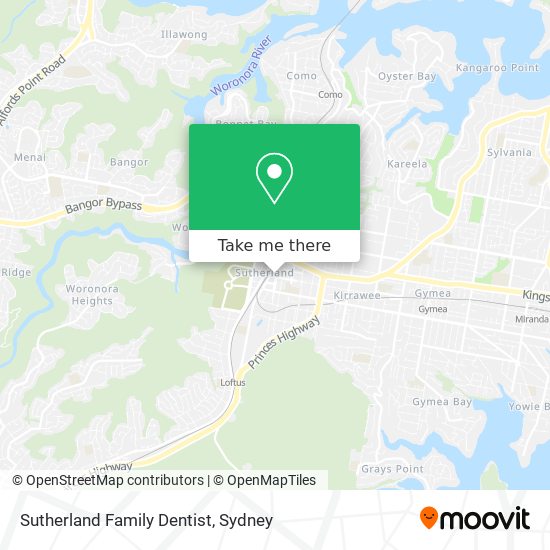 Sutherland Family Dentist map