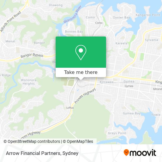 Mapa Arrow Financial Partners