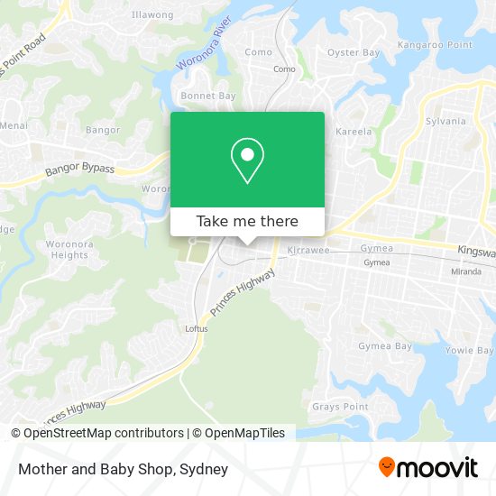 Mother and Baby Shop map