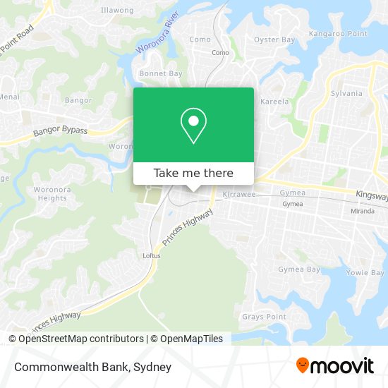 Commonwealth Bank map