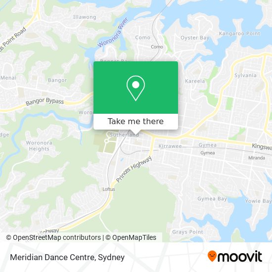 Mapa Meridian Dance Centre