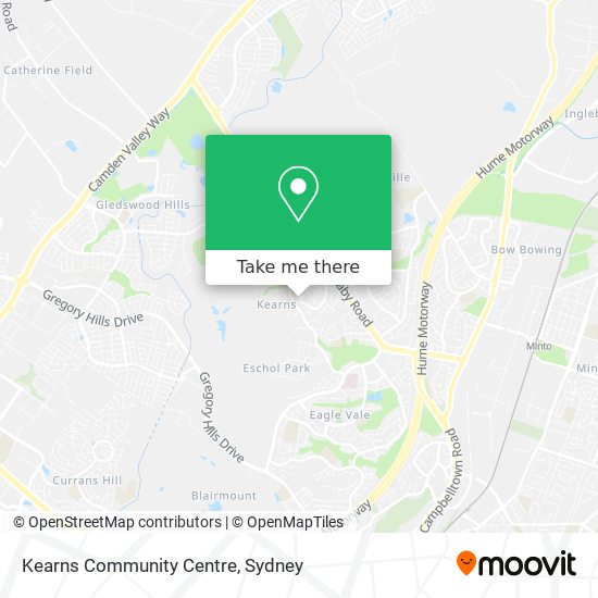 Kearns Community Centre map