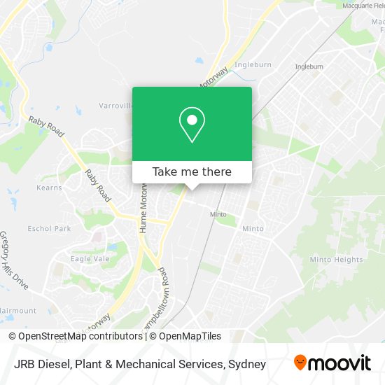 JRB Diesel, Plant & Mechanical Services map