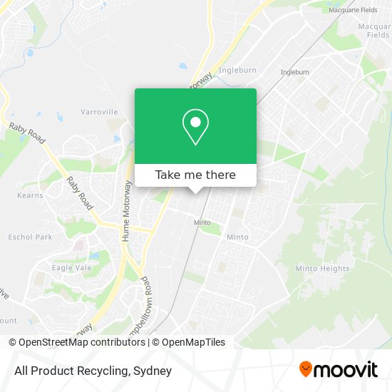 All Product Recycling map