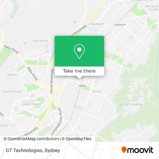 GT Technologies map