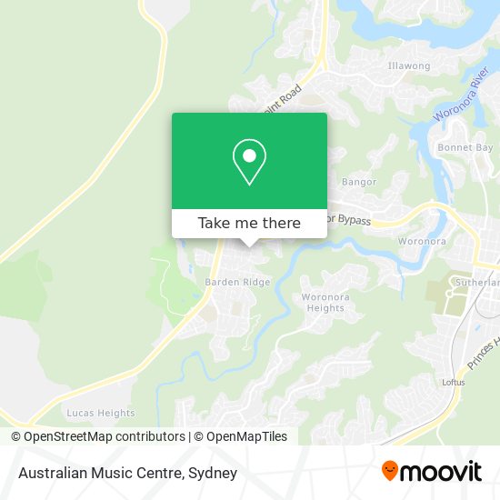 Australian Music Centre map