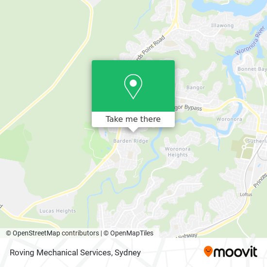 Roving Mechanical Services map