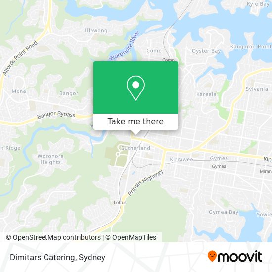 Dimitars Catering map