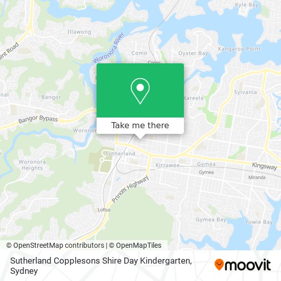 Sutherland Copplesons Shire Day Kindergarten map