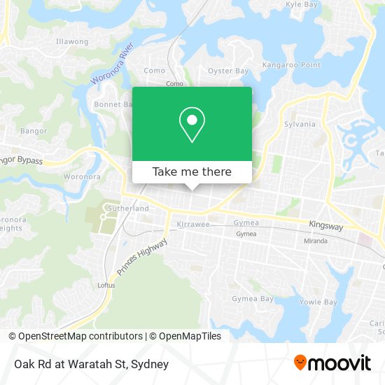 Oak Rd at Waratah St map