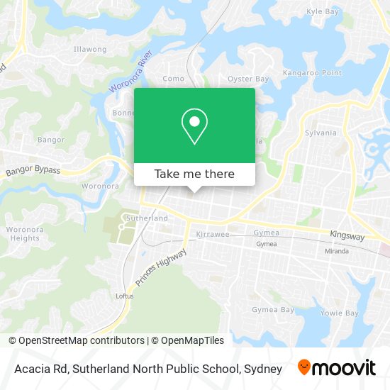 Acacia Rd, Sutherland North Public School map