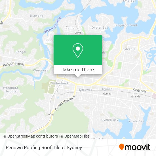 Renown Roofing Roof Tilers map